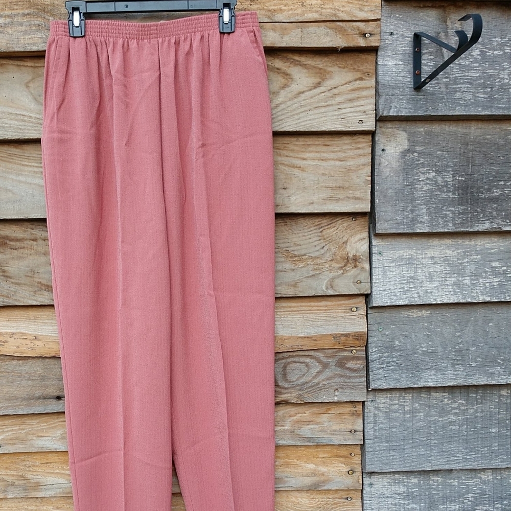 💥 FANCY Dress Pants Alfred Dunner Slash Pockets Size 18W